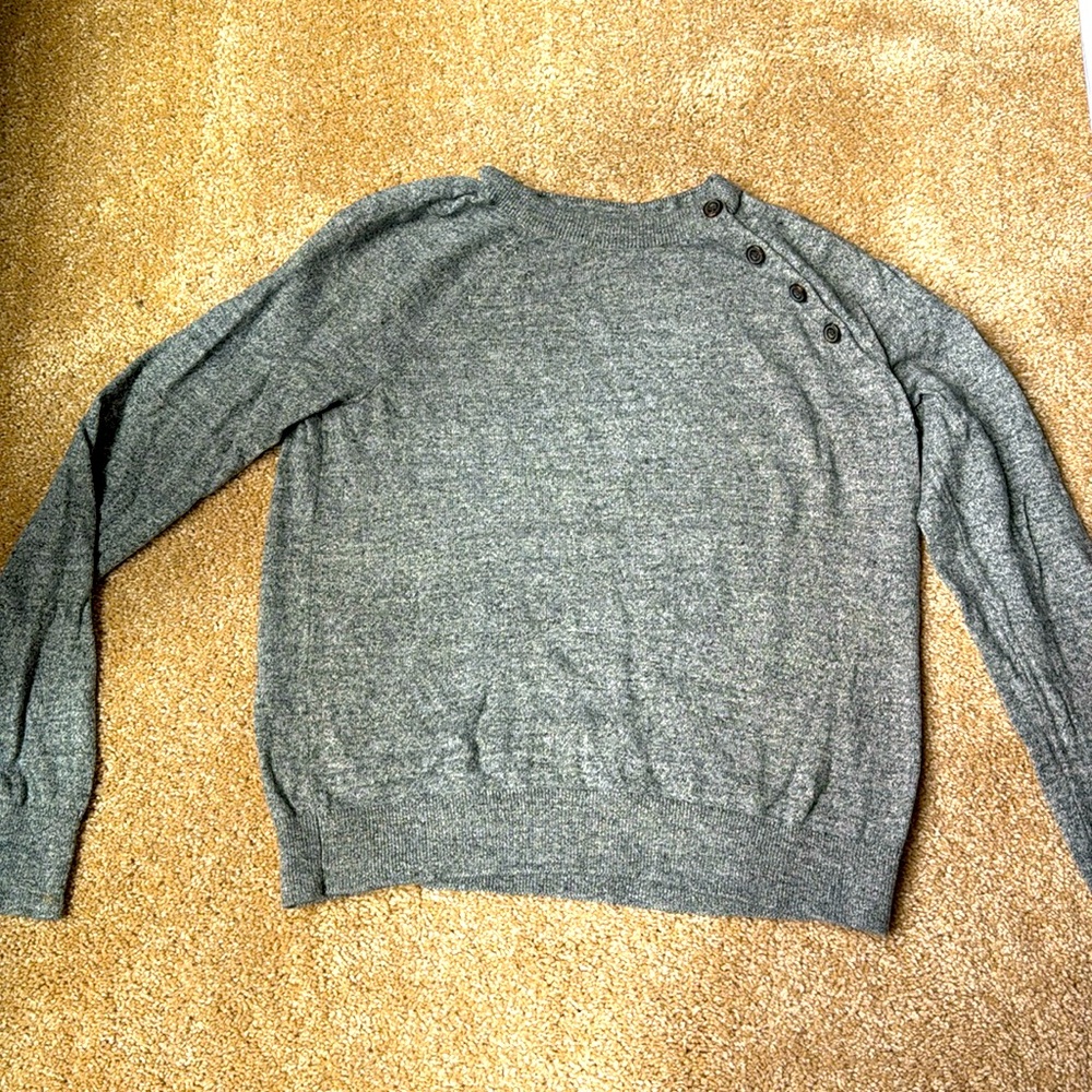 Abercrombie and Fitch grey sweater with button details